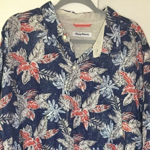 Tommy Bahama mens button down long sleeve shirt